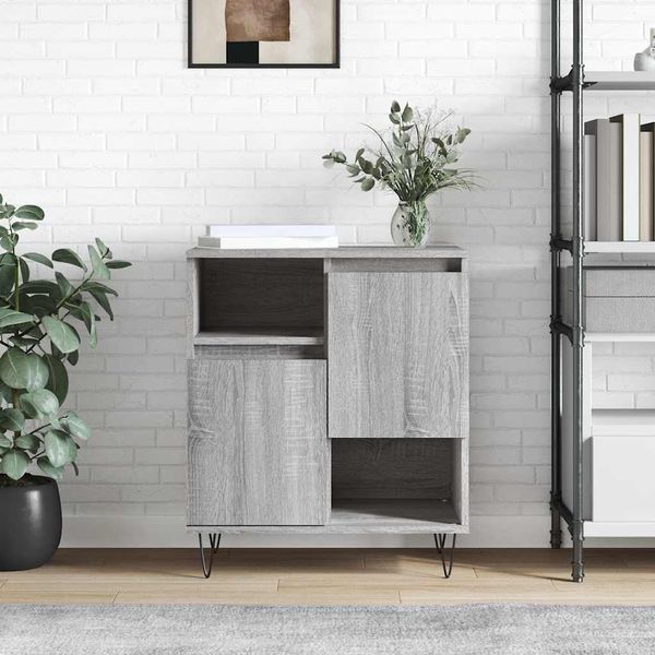 vidaXL Komoda sivý dub sonoma 60x35x70 cm spracované drevo