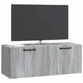 vidaXL Nástenná TV skrinka Nástenný Sivá sonoma 78,5 x 31 x 30 cm