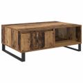 vidaXL Konferenčný stolík Staré drevo 90 x 60 x 35 cm Kompozitné drevo