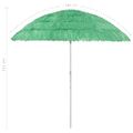 vidaXL Plážový slnečník Hawaii, zelený 240 cm