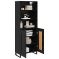 vidaXL Highboard 2 ks Čierny dub 69,5 x 34 x 180 cm
