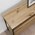 vidaXL Konzolový stôl dub artisan 100 x 29 x 75 cm Kompozitné drevo