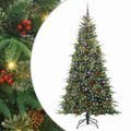 vidaXL Umelý Sklápací Vianočný Stromček Zelená 240 cm PE a PVC