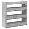 vidaXL Regál na topánky sivý dub sonoma 60x25x62 cm spracované drevo