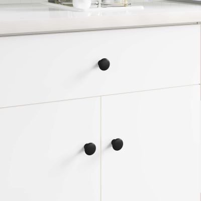vidaXL rukoväť 2 pcs Čierna Ø30 mm Hliník