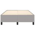 vidaXL Posteľný rám s boxspringom bledosivý 120x200 cm látka