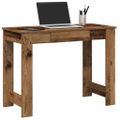 vidaXL Písací stôl staré drevo 100x45x75 cm kompozitné drevo