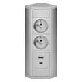 ORNO OR-GM-9039/G  Zásuvka rohová s USB