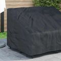 vidaXL Kryt na záhradnú lavičku 130 x 95 x 40 / 80 cm