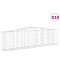 vidaXL Oblúkové gabiónové koše 10 ks 400x50x100/120cm pozinkov. železo