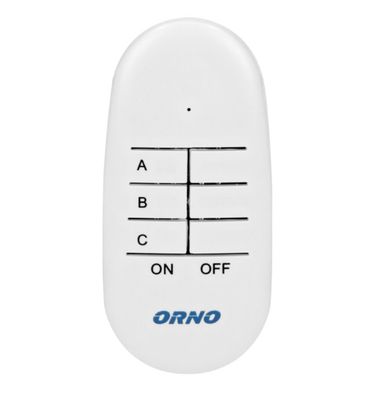 Bezdrôtová zásuvka ORNO OR-GB-439 s diaľkovým ovládaním, 2+1, biela