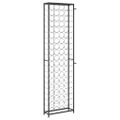 vidaXL Stojan na víno na 95 fliaš čierny 54x18x200 cm kované železo