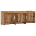 vidaXL TV skrinka 130 x 33 x 47 cm Staré drevo Kompozitné drevo