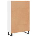 vidaXL Vysoká skrinka biela 69,5x31x115 cm kompozitné drevo