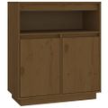 vidaXL Komoda medovo-hnedá 70x34x80 cm borovicový masív