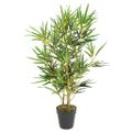 vidaXL Umelý bambusový strom 368 listov 80 cm zelený