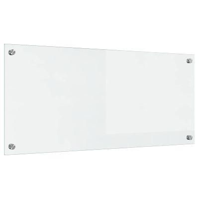vidaXL Kuchynský obklad Priehľadná 90 x 40 cm tvrdené sklo
