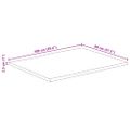 vidaXL Stolová doska 100x80x2,5 cm živý okraj masívne mango