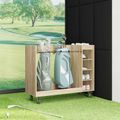 vidaXL Golfová skriňa s kolesom Sonoma dub 120 x 45 x 98 cm