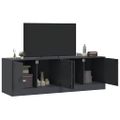 vidaXL TV skrinky 2 ks antracitové 67x39x44 cm oceľ
