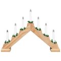 vidaXL Vianočný sviečkový most 7 LED Teplá biela 39.5 x 5 x 29 cm