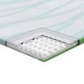 vidaXL Matracová podložka Biela a zelená 70 x 200 cm Jacquardová látka