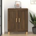 vidaXL Komoda hnedý dub 69,5x34x90 cm spracované drevo