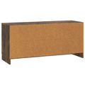 vidaXL TV skrinka Dymový dub 102 x 34,5 x 47 cm Kompozitné drevo