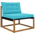 vidaXL Vankúš na vonkajšiu pohovku Polyester Tyrkysová 80 x 68,5 cm