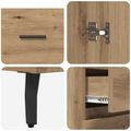 vidaXL Highboard 2 ks Remeselný dub 69,5 x 34 x 180 cm
