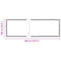 vidaXL Priehľadná plachta s okami 1x4 m PVC