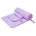 vidaXL Sada športových uterákov 2 ks Fialová 50 x 30 cm, 200 x 100 cm