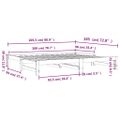 vidaXL Vysúvacia denná posteľ voskovohnedá 90x200 cm masívna borovica