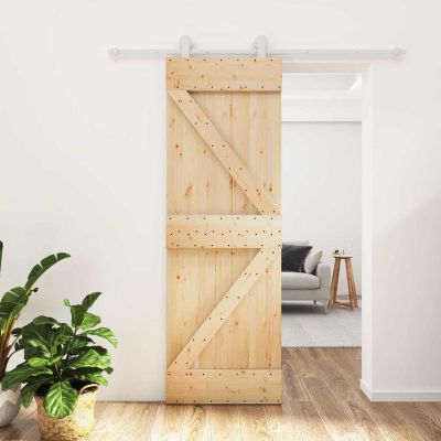 vidaXL Posuvné dvere Prírodná a biela 70 x 210 cm