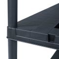 vidaXL Regále s úložnými poličkami 2ks čierne 260 kg 90x40x180 cm plast