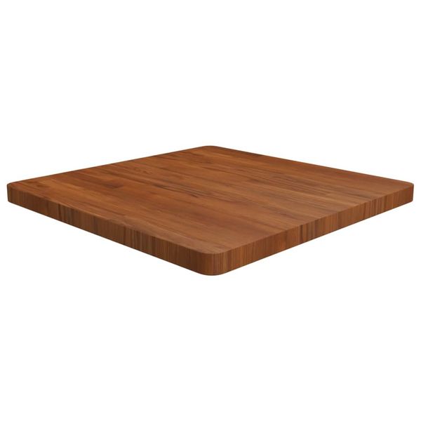 vidaXL Štvorcová stolová doska tmavohnedá 70x70x4 cm lakovaný dub