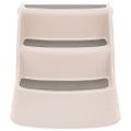 vidaXL Skladacie 3-stupňové schody pre psa krémové 50x38x38 cm plast
