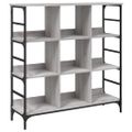 vidaXL Komoda sivá sonoma 102x32x103,5 cm kompozitné drevo