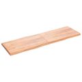 vidaXL Stolová doska svetlohnedá 200x60x(2-6)cm ošetrený masív hrany