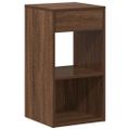 vidaXL Nočné skrinky so zásuvkou 2 ks hnedý dub 35x34x66,5 cm