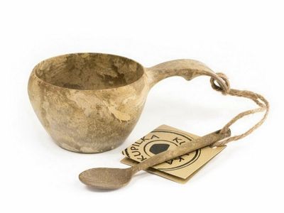 30210111 Kupilka 21 Classic cup Brown - hnedý hrnček s lyžičkou