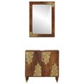 vidaXL Set kabinetov do kúpeľne 2 ks Medová hnedá 62 x 33 x 58 cm