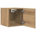 vidaXL Nástenné TV skrinky 2 ks dub artisan 30,5x30x30 cm