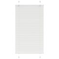 vidaXL plisovaná roleta biela 75x150 cm Šírka látky 74,4 cm