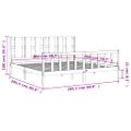 vidaXL Posteľný rám s čelom medovo-hnedý 200x200 cm masívne drevo
