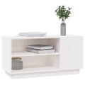 vidaXL TV skrinka biela 80x35x40,5 cm masívna borovica