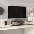 vidaXL Stojan na monitor, čierny 37x28x11,5 cm