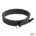 Magnetický USB kábel USB-C na USB-C 60W 100cm AMiO-04840