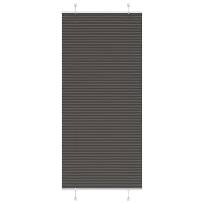 vidaXL plisovaná roleta čierna 95x200 cm Šírka látky 94,4 cm