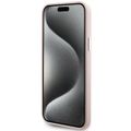 Karl Lagerfeld obal pre iPhone 15 Plus 6,7" KLHCP15MSMHCNPP ružový HC SILIKÓN C KOVOVÝ KOLÍK